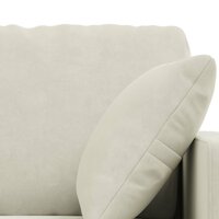 Bankstel 2 pcs Cr&egrave;me 138 x 78 x 80 cm Fluweel 6