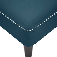 Chaise longue met kussen en rechterarmleuning fluweel blauw 7