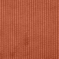 Chaise longue met kussen corduroy stof rood oranje 8