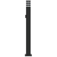 Vloerlamp voor buiten met stopcontact 110 cm aluminium zwart 5