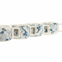 Set van koffiekopjes Home ESPRIT Beige Grijs Roze Lila Metaal Bamboe Dolomite 260 ml 3