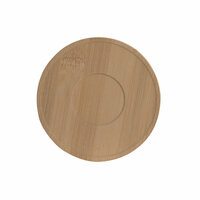 Set van 6 kopjes met schotel Home ESPRIT Wit Bamboe Porselein 90 ml 5