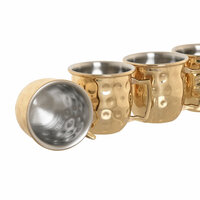 Set van 4 mokken Home ESPRIT Gouden Loft 3