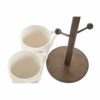 Mok Home ESPRIT Wit Donkerbruin Met reli&euml;f 350 ml 4