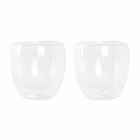 Glazenset DKD Home Decor Transparant Kristal Borosilicaatglas 250 ml 3