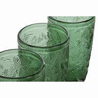 Glazenset Home ESPRIT Groen Kristal Met reli&euml;f 370 ml (6 Stuks) 3