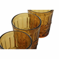 Glazenset Home ESPRIT Amber Kristal Met reli&euml;f 240 ml (6 Stuks) 3