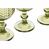 Glazenset Home ESPRIT Groen Kristal 380 ml (6 Stuks) 2