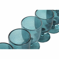 Glazenset Home ESPRIT Turkoois Kristal 300 ml (6 Stuks) 3