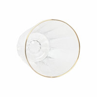 Glazenset Home ESPRIT Transparant Gouden Kristal Met reli&euml;f 350 ml (6 Stuks) 3