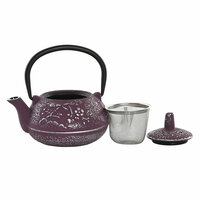 Theepot Home ESPRIT Geel Groen Lila Roestvrij staal Ijzer 300 ml (3 Stuks) 3