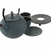 Theepot Home ESPRIT Turkoois Roestvrij staal Ijzer 850 ml 2