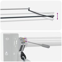 Elektrisch uitschuifbaar zonnescherm frame Antraciet 2,5 x 2 m 7