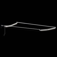 Elektrisch uitschuifbaar zonnescherm frame Wit 4 &times; 3 m 2