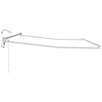 Elektrisch uitschuifbaar zonnescherm frame Wit 4 &times; 3 m 4