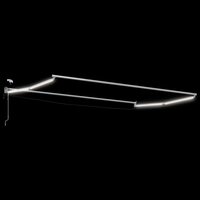 Elektrisch uitschuifbaar zonnescherm frame Wit 4,5 &times; 3 m 2