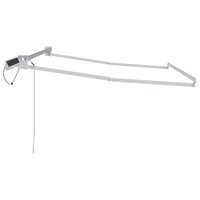 Elektrisch uitschuifbaar zonnescherm frame Wit 3 x 2 m Staal 3