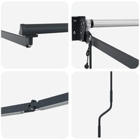 Elektrisch uitschuifbaar zonnescherm frame Antracietkleurig 5