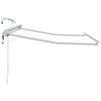 Elektrisch Zonnescherm Frame met LED&amp;apos;s Wit 2,5 x 2 m Aluminium 4