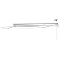 Elektrisch Zonnescherm Frame met LED&amp;apos;s Wit 2,5 x 2 m Aluminium 5