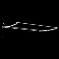 Elektrisch Zonnescherm Frame met LED&amp;apos;s Wit 5 &times; 3,5 m Aluminium 2