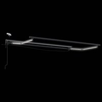 Elektrisch Zonnescherm Frame met LED&amp;apos;s Antraciet 3,5 x 2 m 2