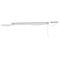 Elektrisch uitschuifbaar zonnescherm frame Wit 3,5 x 2,5 m 4