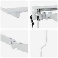 Elektrisch uitschuifbaar zonnescherm frame Wit 3,5 x 2,5 m 5