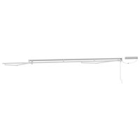 Elektrisch uitschuifbaar zonnescherm frame Wit 4 &times; 3 m Staal 4