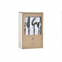 Bestek DKD Home Decor Natuurlijk Ziverachtig Roestvrij staal (2,6 x 1 x 23 cm) (16 pcs) 2