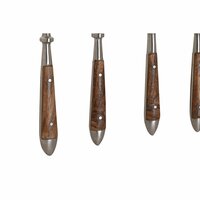 Bestek DKD Home Decor Natuurlijk Zilverkleurig Roestvrij staal Acacia 16 Onderdelen 4