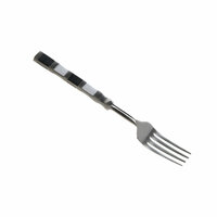 Bestek DKD Home Decor Zwart Zilverkleurig Hars Roestvrij staal 4,5 x 1,5 x 22 cm 16 Onderdelen 4