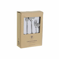 Bestek DKD Home Decor Zilverkleurig Roestvrij staal 2 x 0,5 x 22 cm 20 Onderdelen 4