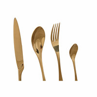 Bestek Home ESPRIT Gouden Roestvrij staal 2 x 1,5 x 25,5 cm 16 Onderdelen 3