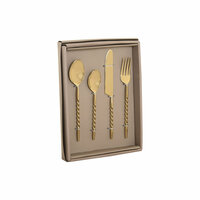 Bestek Home ESPRIT Gouden Roestvrij staal 4,5 X 2 X 21 CM 16 Onderdelen 2