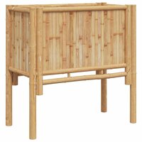 Verhoogde tuinbak Bruin 70 x 35 x 70 cm Bamboe 4