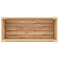 Verhoogde tuinbak Bruin 70 x 35 x 70 cm Bamboe 8