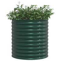 Verhoogde tuinbak Groen 80 x 80 x 81 cm Staal 3