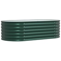 Verhoogde tuinbak Groen 160 x 80 x 44 cm Staal 2