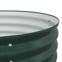 Verhoogde tuinbak Groen 160 x 80 x 44 cm Staal 9