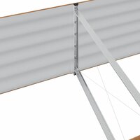 Verhoogde tuinbak Bruin 240 x 80 x 44 cm Staal 8