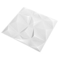 Wandpanelen 48 pcs Diamant Wit 50 x 50 cm XPS Schuim 2