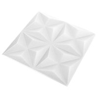 Wandpanelen 24 pcs Origami Wit 50 x 50 cm XPS Schuim 2