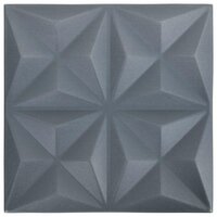 Wandpanelen 24 pcs Origami Grijs 50 x 50 cm XPS Schuim 5