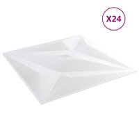 Wandpanelen Ster 24 pcs Witte Ster 50 x 50 cm XPS Schuim 2