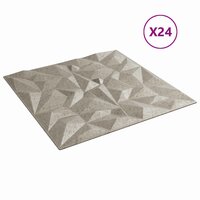 Wandpanelen 24 pcs Amethist Beton 50 x 50 cm XPS Schuim 2