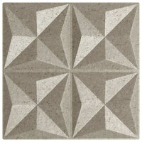 Wandpanelen 24 pcs Origami Beton 50 x 50 cm XPS Schuim 3