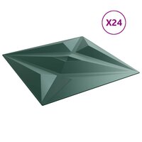 Wandpanelen Ster 24 pcs Ster Groen 50 x 50 cm XPS Schuim 2