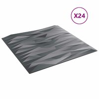 Wandpanelen 24 pcs Stone Grey 50 x 50 cm XPS Schuim 2
