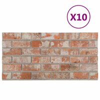 Wandpanelen 10 pcs Oranje 100 x 50 cm EPS-schuim 2